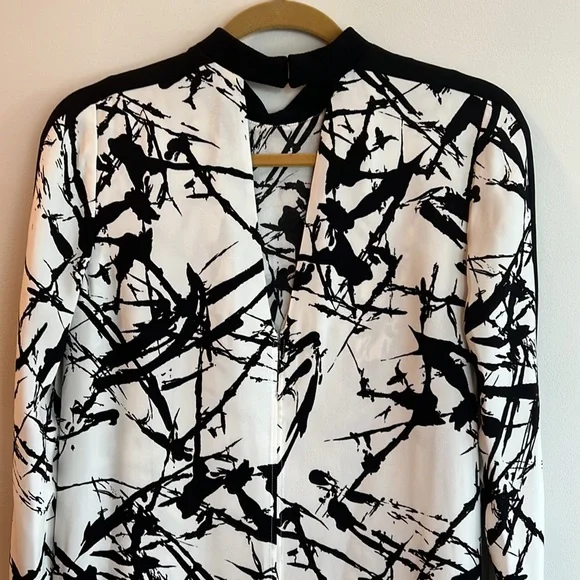 A.L.C. Isley Printed Mock-Neck Dress